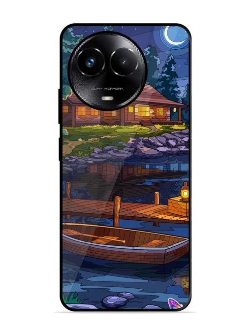 Moonlit Serenity Glossy Soft Edge Case for Realme Narzo 60X (5G) Chachhi