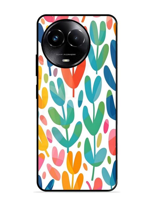 Rainbow Of Blooms Glossy Soft Edge Case for Realme Narzo 60X (5G) Chachhi