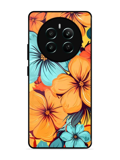 Tropical Bloom Glossy Soft Edge Case for Realme Narzo 70 (5G) Chachhi