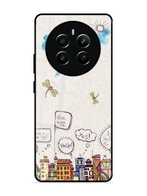 Doodle City Glossy Soft Edge Case for Realme Narzo 70 (5G) Chachhi