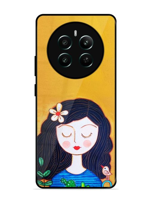 Girl Illustration Glossy Soft Edge Case for Realme Narzo 70 (5G) Chachhi