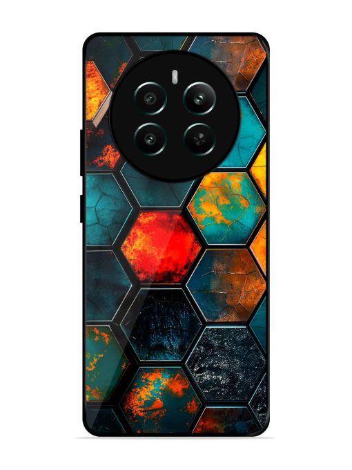 Hexagon Hive Glossy Soft Edge Case for Realme Narzo 70 (5G) Chachhi