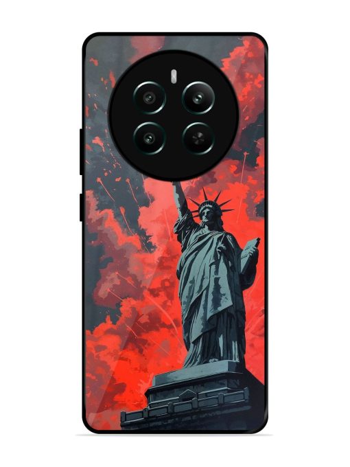 Lady Liberty'S Firework Finale Glossy Soft Edge Case for Realme Narzo 70 (5G) Chachhi