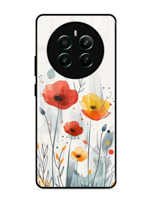 Poppy Fields Glossy Soft Edge Case for Realme Narzo 70 (5G) Chachhi