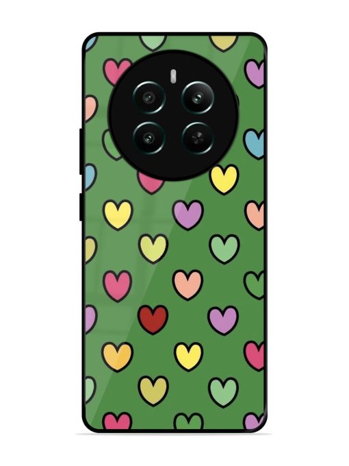 Rainbow Heart Parade Glossy Soft Edge Case for Realme Narzo 70 (5G) Chachhi