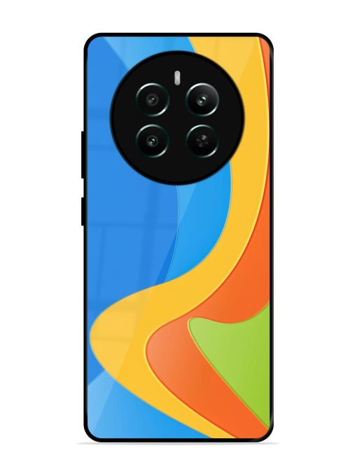 Curvy Color Cascade Glossy Soft Edge Case for Realme Narzo 70 (5G) Chachhi