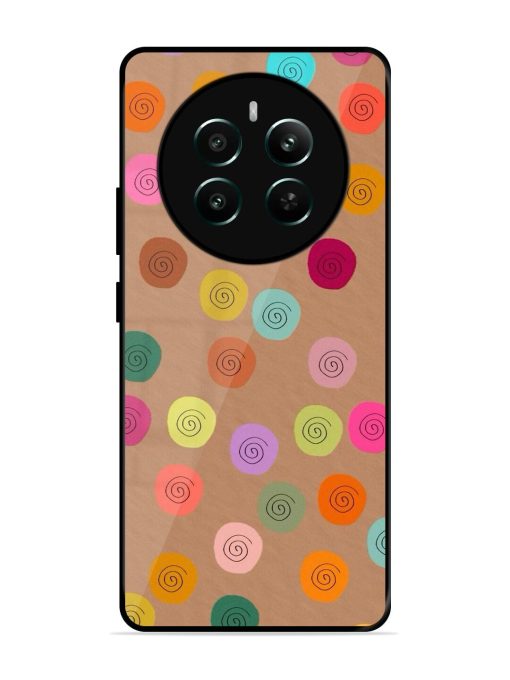 Swirly Dots On Kraft Glossy Soft Edge Case for Realme Narzo 70 Pro (5G) Chachhi