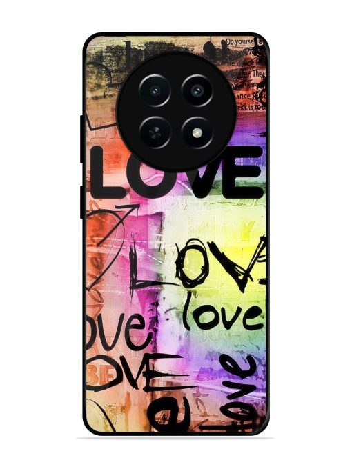 Love Graffiti Glossy Soft Edge Case for Realme Narzo 70X (5G) Chachhi