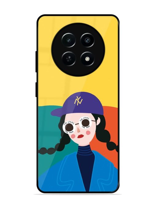 Starry-Eyed Girl Glossy Soft Edge Case for Realme Narzo 70X (5G) Chachhi