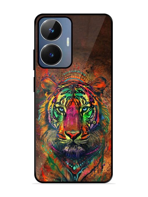 Cosmic Tiger Glossy Soft Edge Case for Realme Narzo N55 Chachhi