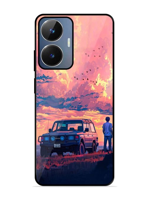 Solitude'S Horizon Glossy Soft Edge Case for Realme Narzo N55 Chachhi