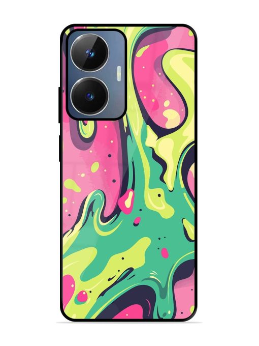 Gooey Grooves Glossy Soft Edge Case for Realme Narzo N55 Chachhi