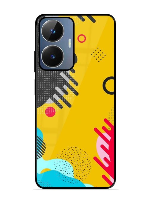 Neon Pop Glossy Soft Edge Case for Realme Narzo N55 Chachhi