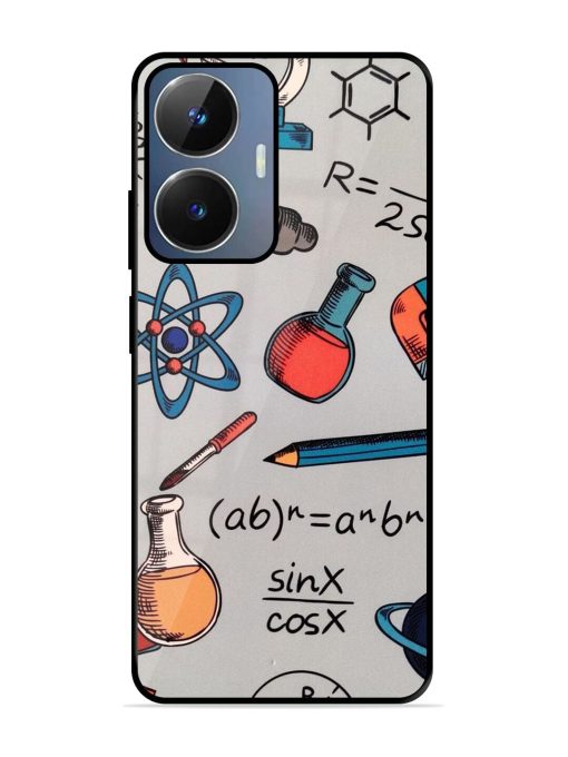 Science Doodle Glossy Soft Edge Case for Realme Narzo N55 Chachhi