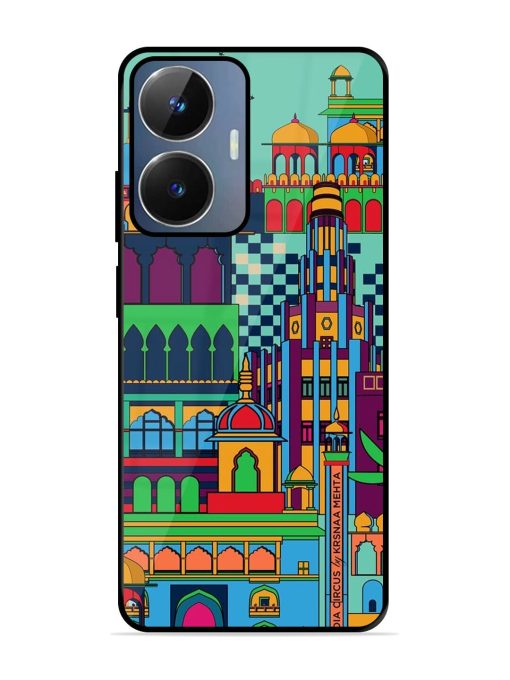 Indian Tapestry Glossy Soft Edge Case for Realme Narzo N55 Chachhi