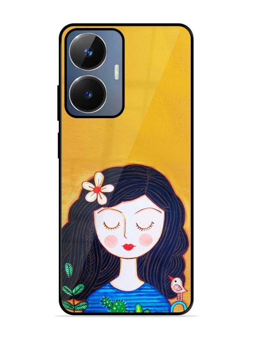 Girl Illustration Glossy Soft Edge Case for Realme Narzo N55 Chachhi