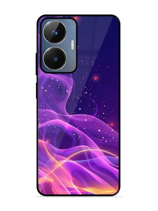 Cosmic Currents Glossy Soft Edge Case for Realme Narzo N55 Chachhi