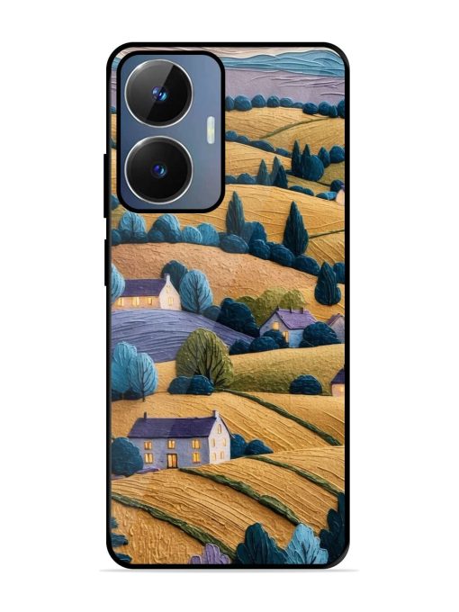 Rolling Hilltop Haven Glossy Soft Edge Case for Realme Narzo N55 Chachhi