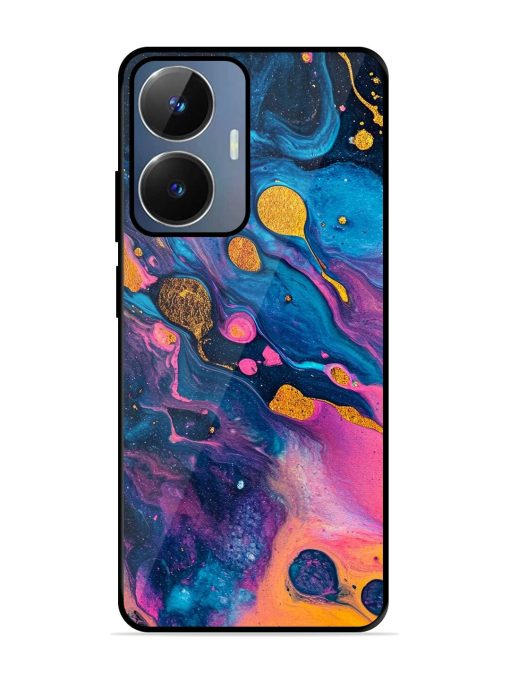 Cosmic Swirl Glossy Soft Edge Case for Realme Narzo N55 Chachhi