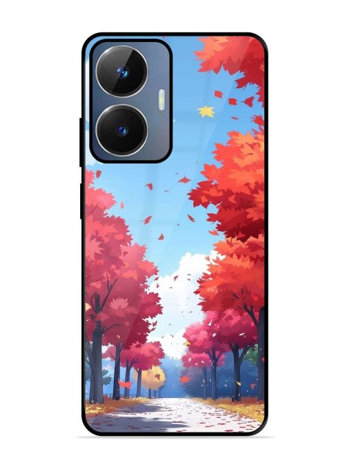 Autumn'S Embrace Glossy Soft Edge Case for Realme Narzo N55