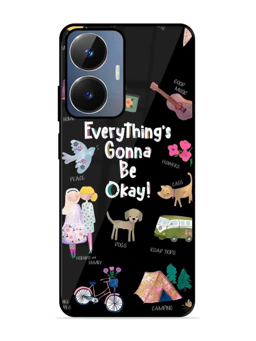 Everything'S Gonna Be Okay Glossy Soft Edge Case for Realme Narzo N55 Chachhi