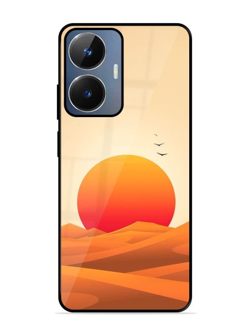 Desert Sunset Glossy Soft Edge Case for Realme Narzo N55 Chachhi