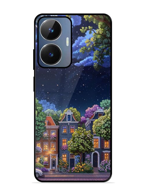 Moonlit Streets Glossy Soft Edge Case for Realme Narzo N55 Chachhi