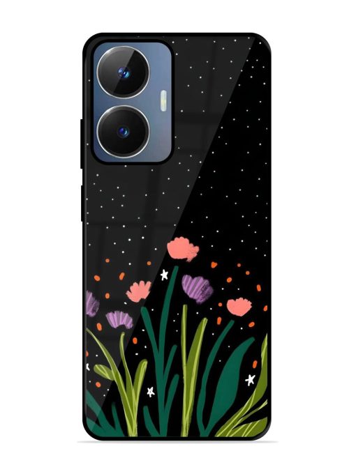 Midnight Bloom Glossy Soft Edge Case for Realme Narzo N55 Chachhi