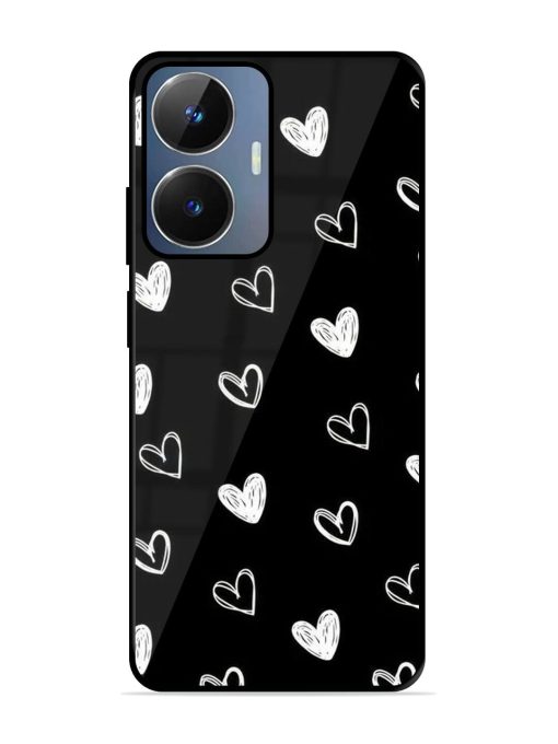 Scattered Hearts Glossy Soft Edge Case for Realme Narzo N55 Chachhi