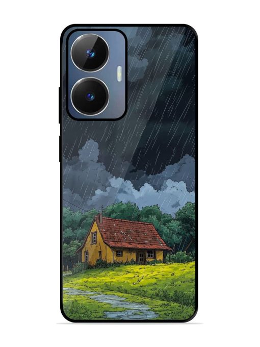 Rainy Day Retreat Glossy Soft Edge Case for Realme Narzo N55 Chachhi