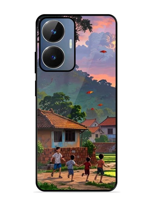 Sunset Play Glossy Soft Edge Case for Realme Narzo N55 Chachhi