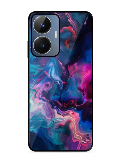 Cosmic Swirl Glossy Soft Edge Case for Realme Narzo N55 Chachhi