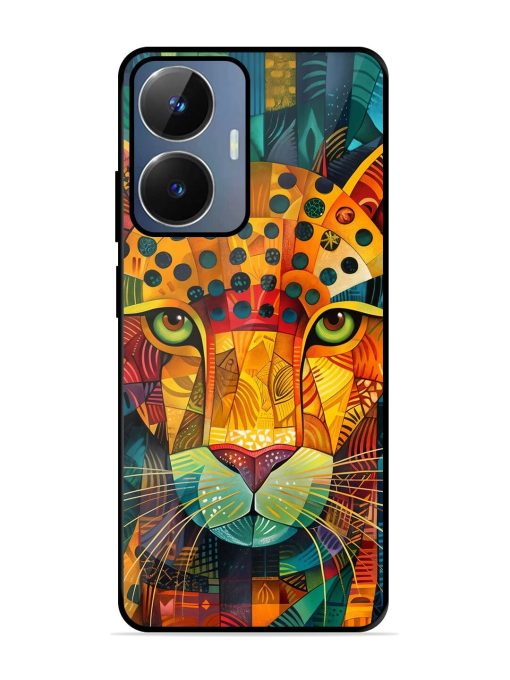 Mosaic Majesty Glossy Soft Edge Case for Realme Narzo N55 Chachhi