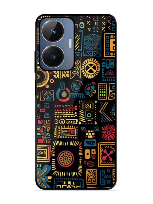 Tribal Tapestry Glossy Soft Edge Case for Realme Narzo N55