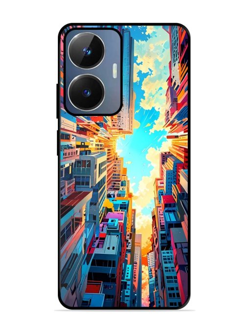 Skyward City Glossy Soft Edge Case for Realme Narzo N55 Chachhi