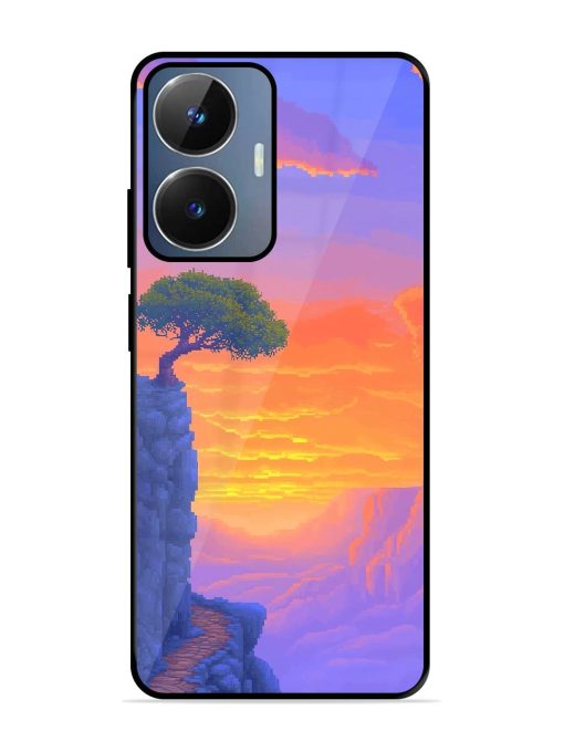 Cliffside Solitude Glossy Soft Edge Case for Realme Narzo N55 Chachhi