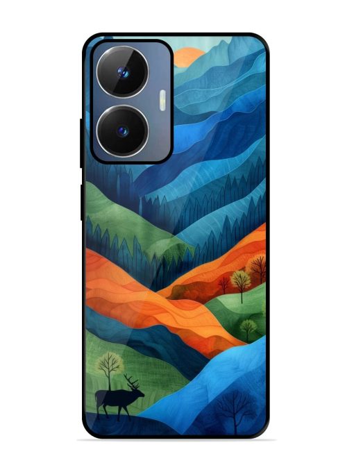 Layers Of The Land Glossy Soft Edge Case for Realme Narzo N55 Chachhi