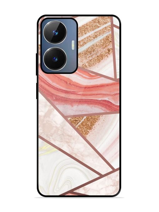 Rosy Mosaic Glossy Soft Edge Case for Realme Narzo N55 Chachhi