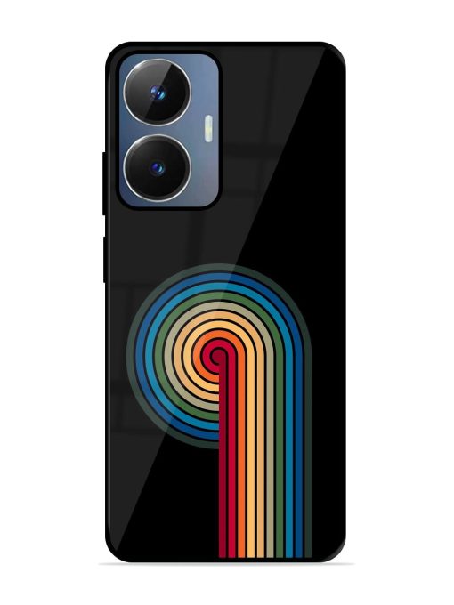 Rainbow Ripple Glossy Soft Edge Case for Realme Narzo N55 Chachhi