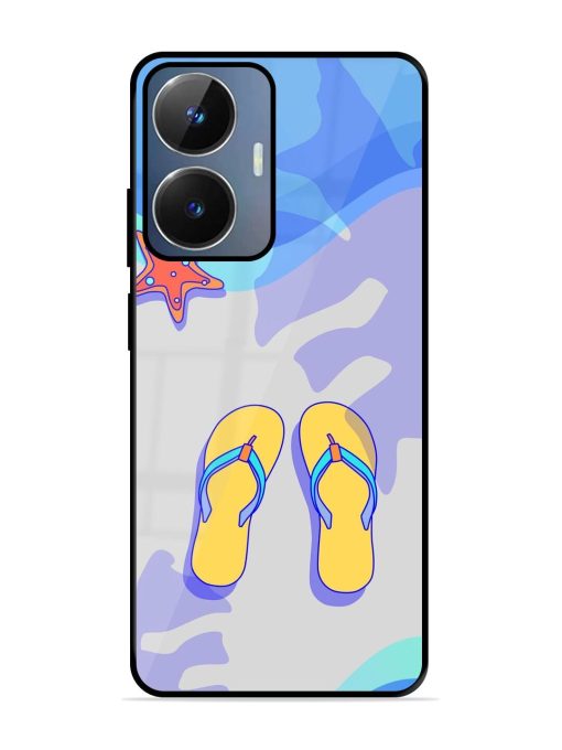 Sandy Toes And Salty Seas Glossy Soft Edge Case for Realme Narzo N55 Chachhi