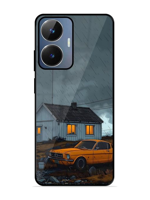 Rainy Day Retreat Glossy Soft Edge Case for Realme Narzo N55 Chachhi