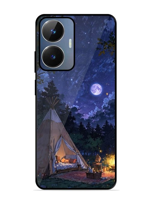 Moonlight Camping Glossy Soft Edge Case for Realme Narzo N55 Chachhi