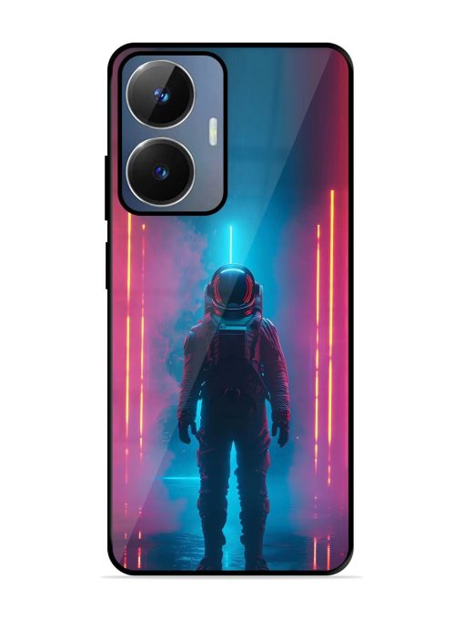 Neon Astronaut Glossy Soft Edge Case for Realme Narzo N55 Chachhi