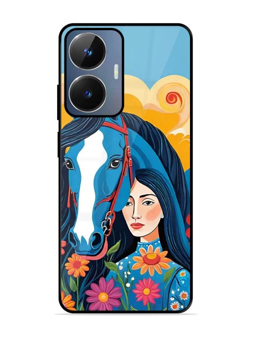 Equine Enchantment Glossy Soft Edge Case for Realme Narzo N55 Chachhi