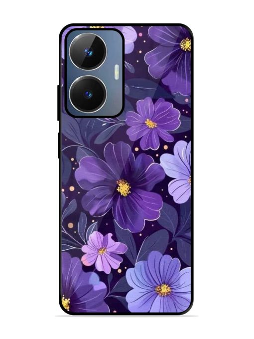 Purple Paradise Glossy Soft Edge Case for Realme Narzo N55 Chachhi