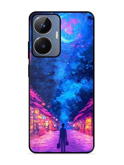 Neon Nightscape Glossy Soft Edge Case for Realme Narzo N55 Chachhi