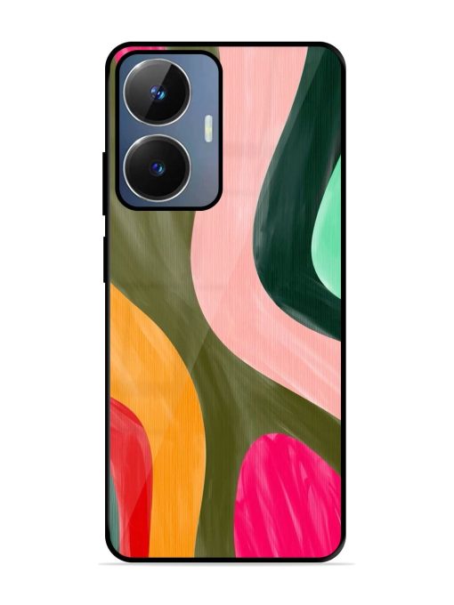 Wavy Wonderland Glossy Soft Edge Case for Realme Narzo N55 Chachhi