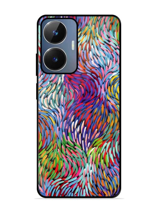 Vibrant Waves Glossy Soft Edge Case for Realme Narzo N55 Chachhi