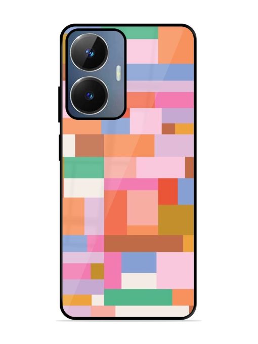 Colorful Chaos Glossy Soft Edge Case for Realme Narzo N55 Chachhi