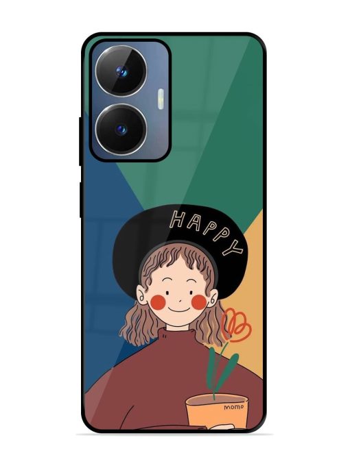 Happy Momo Glossy Soft Edge Case for Realme Narzo N55 Chachhi